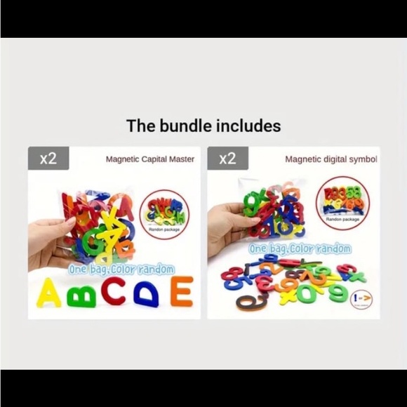 New! Magnetic Alphabet / Number Stickers: Educational Toys For Kids To Learn - Picture 6 of 7
